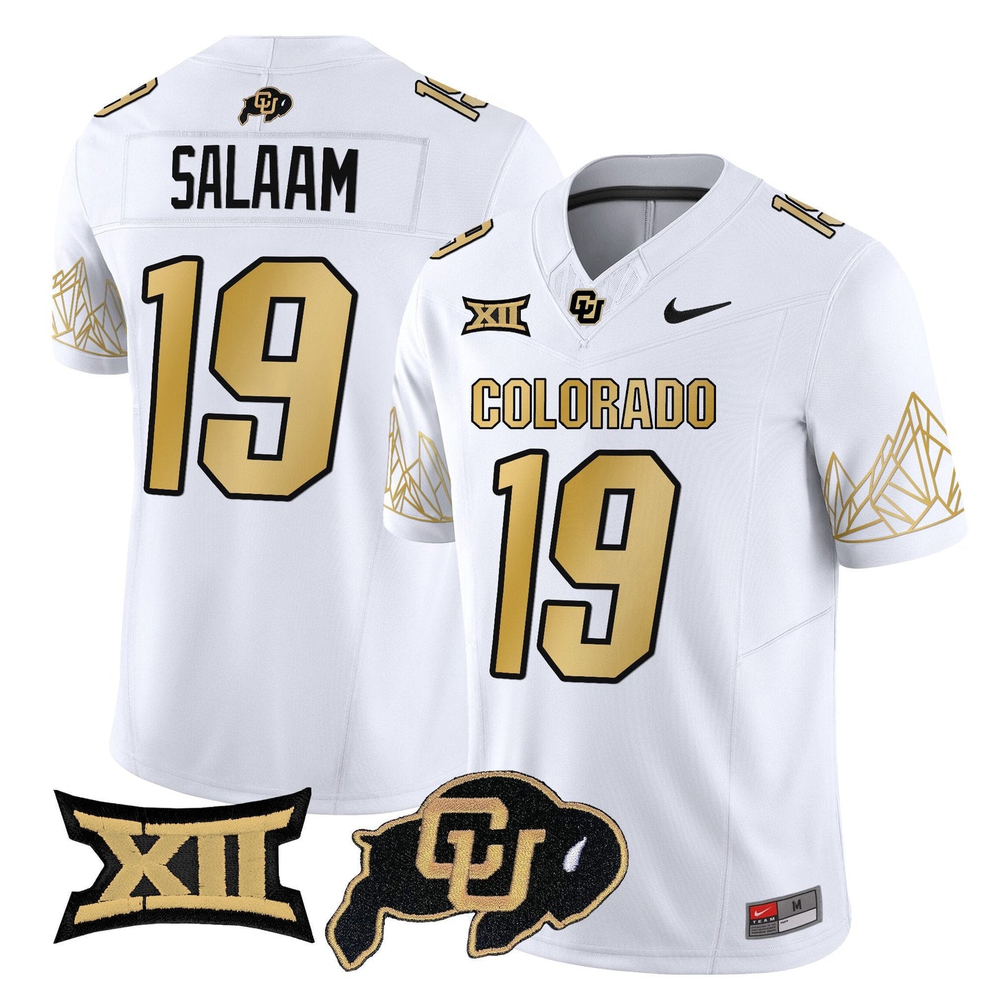 Colorado Buffaloes Vapor Limited Jersey V4 - Big 12 XII Patch - All Stitched