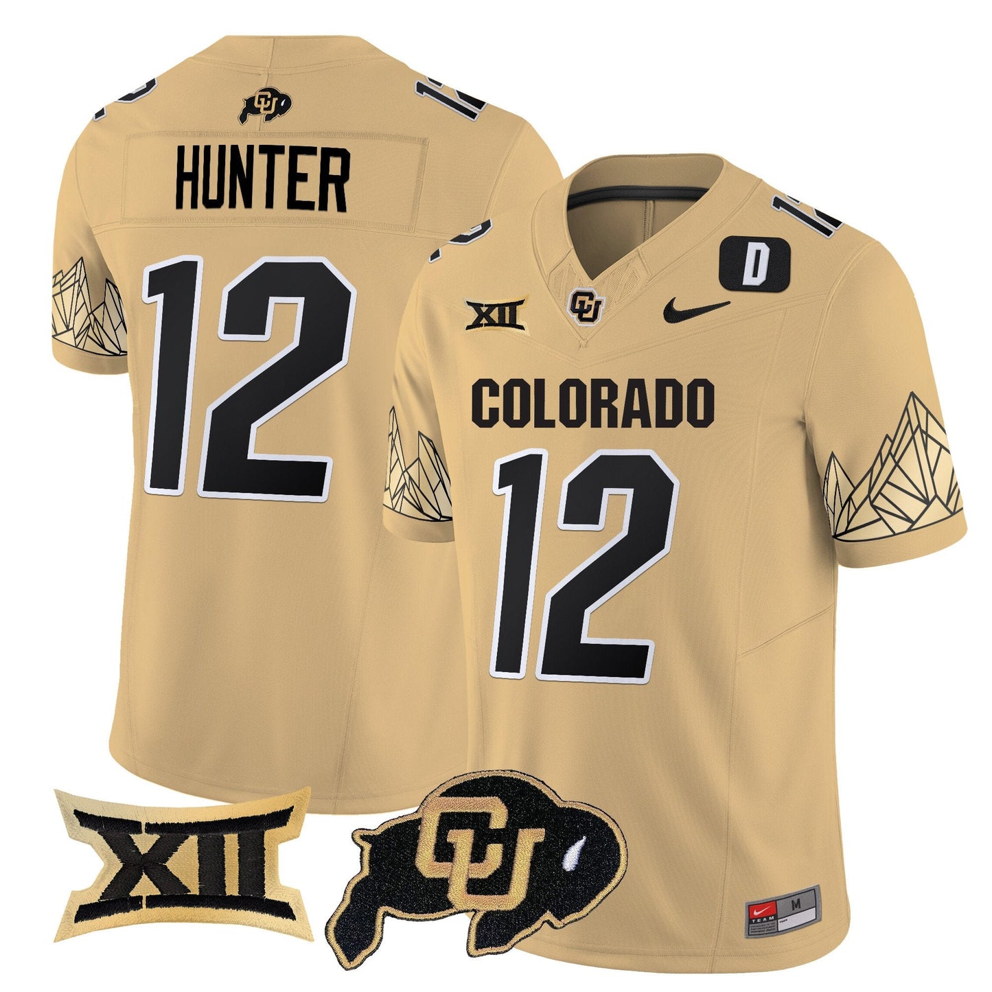 Colorado Buffaloes Vapor Limited Jersey V4 - Big 12 XII Patch - All Stitched