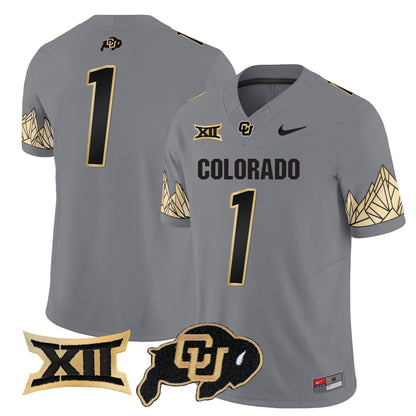 Colorado Buffaloes Vapor Limited Jersey V4 - Big 12 XII Patch - All Stitched
