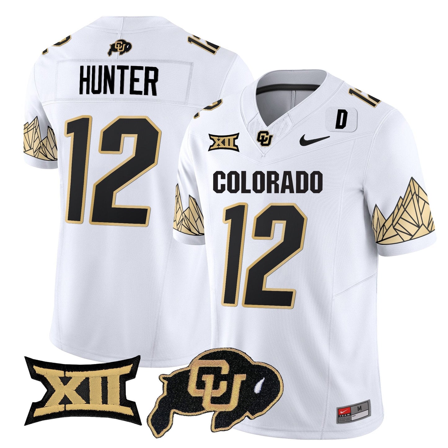 Colorado Buffaloes Vapor Limited Jersey V4 - Big 12 XII Patch - All Stitched