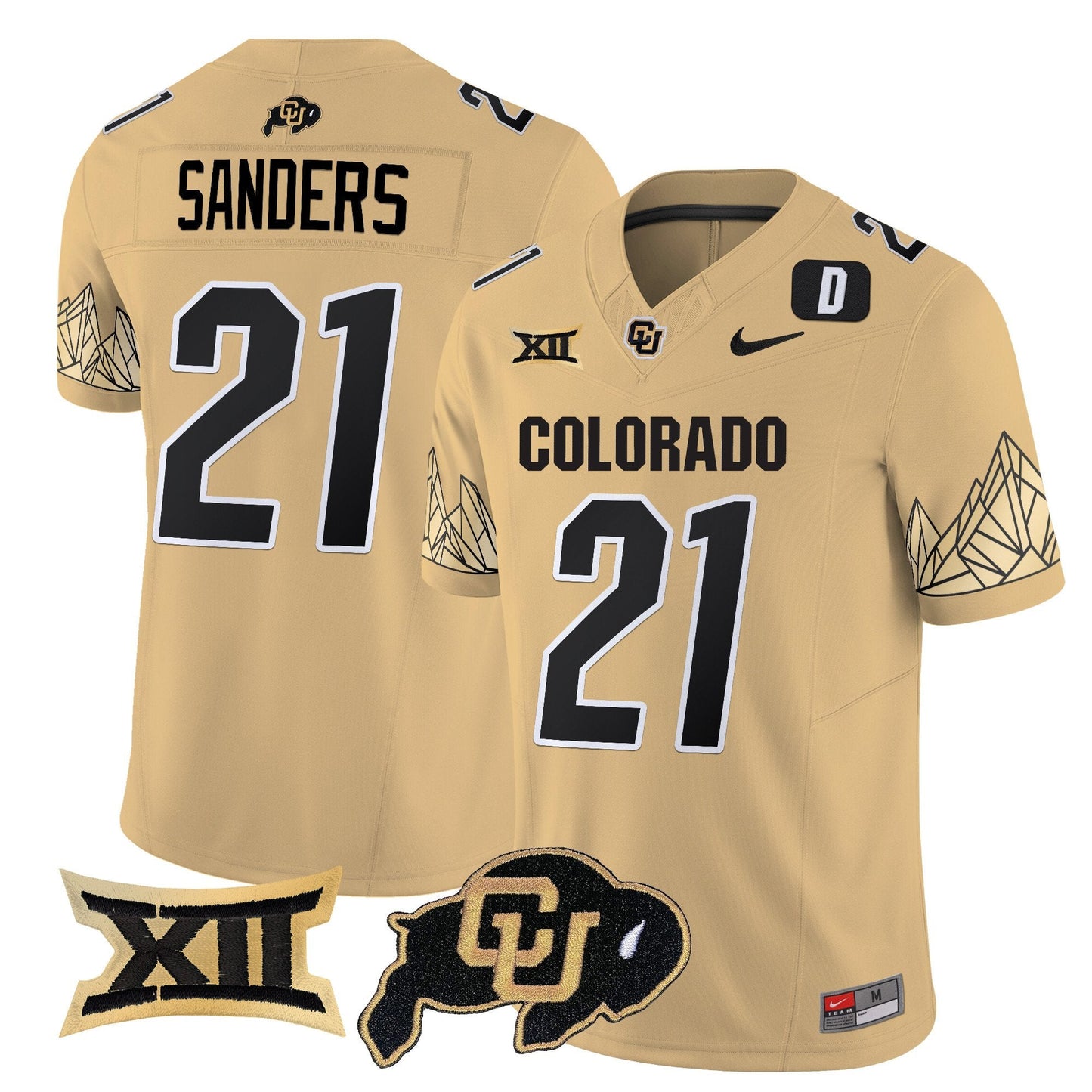 Colorado Buffaloes Vapor Limited Jersey V4 - Big 12 XII Patch - All Stitched