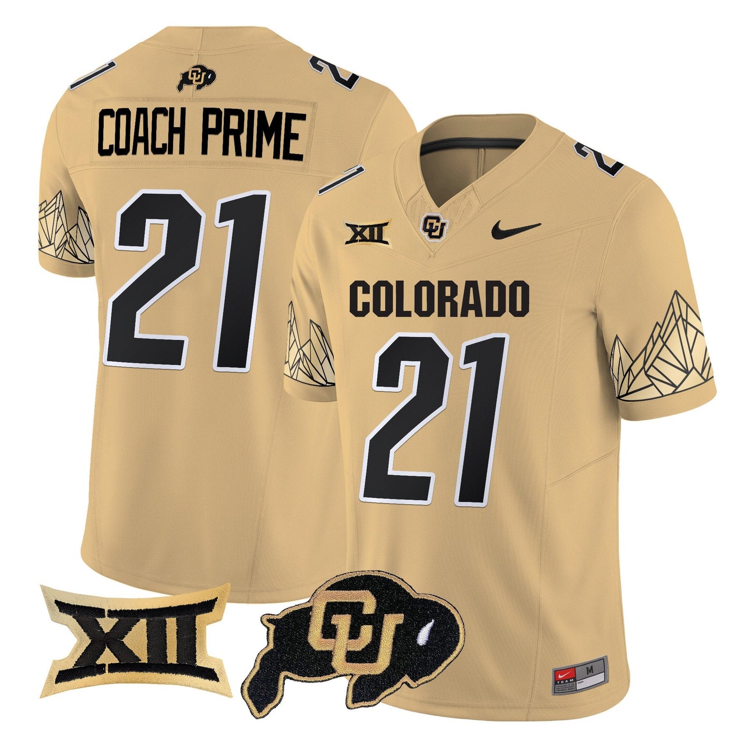 Colorado Buffaloes Vapor Limited Jersey V4 - Big 12 XII Patch - All Stitched