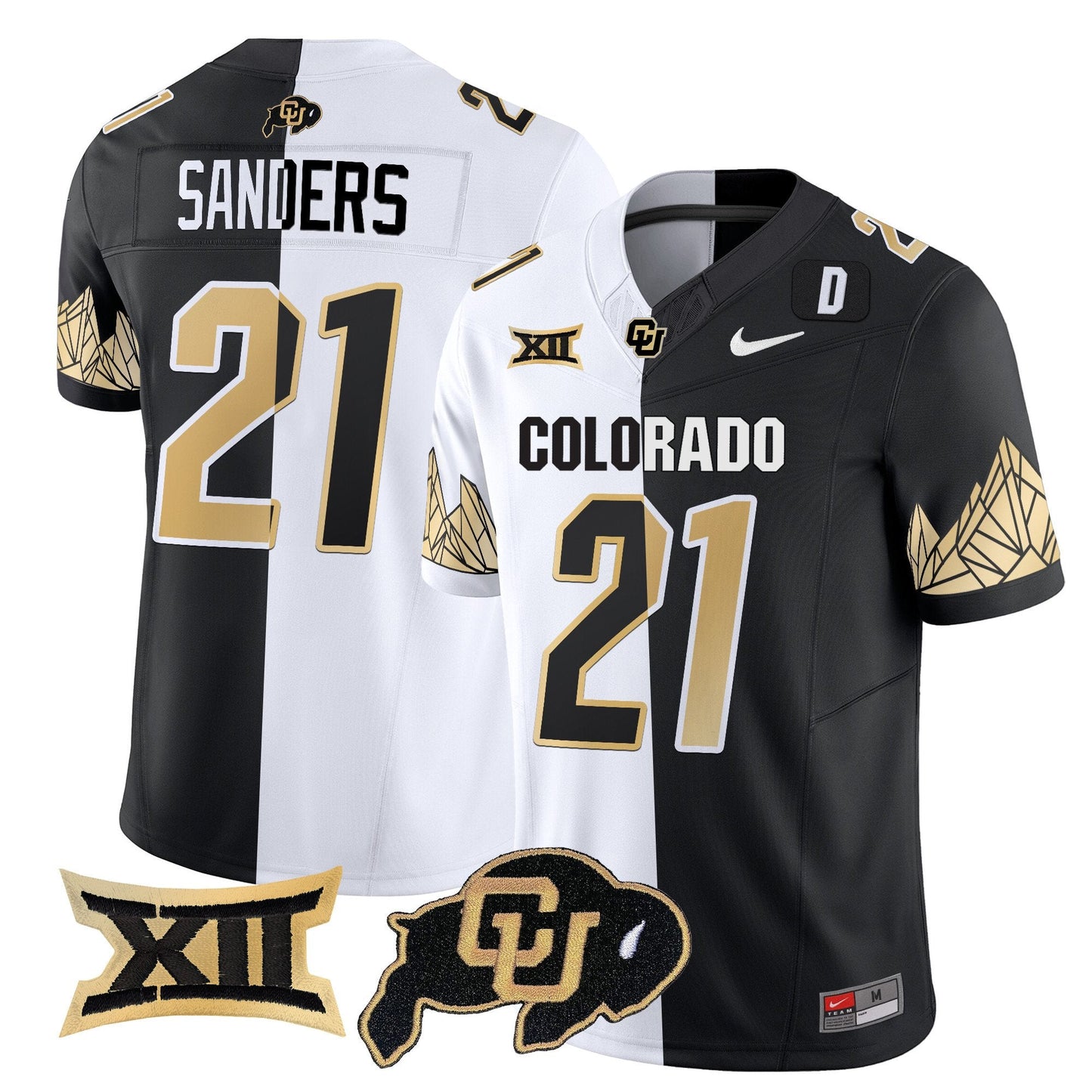 Colorado Buffaloes Vapor Limited Jersey V4 - Big 12 XII Patch - All Stitched
