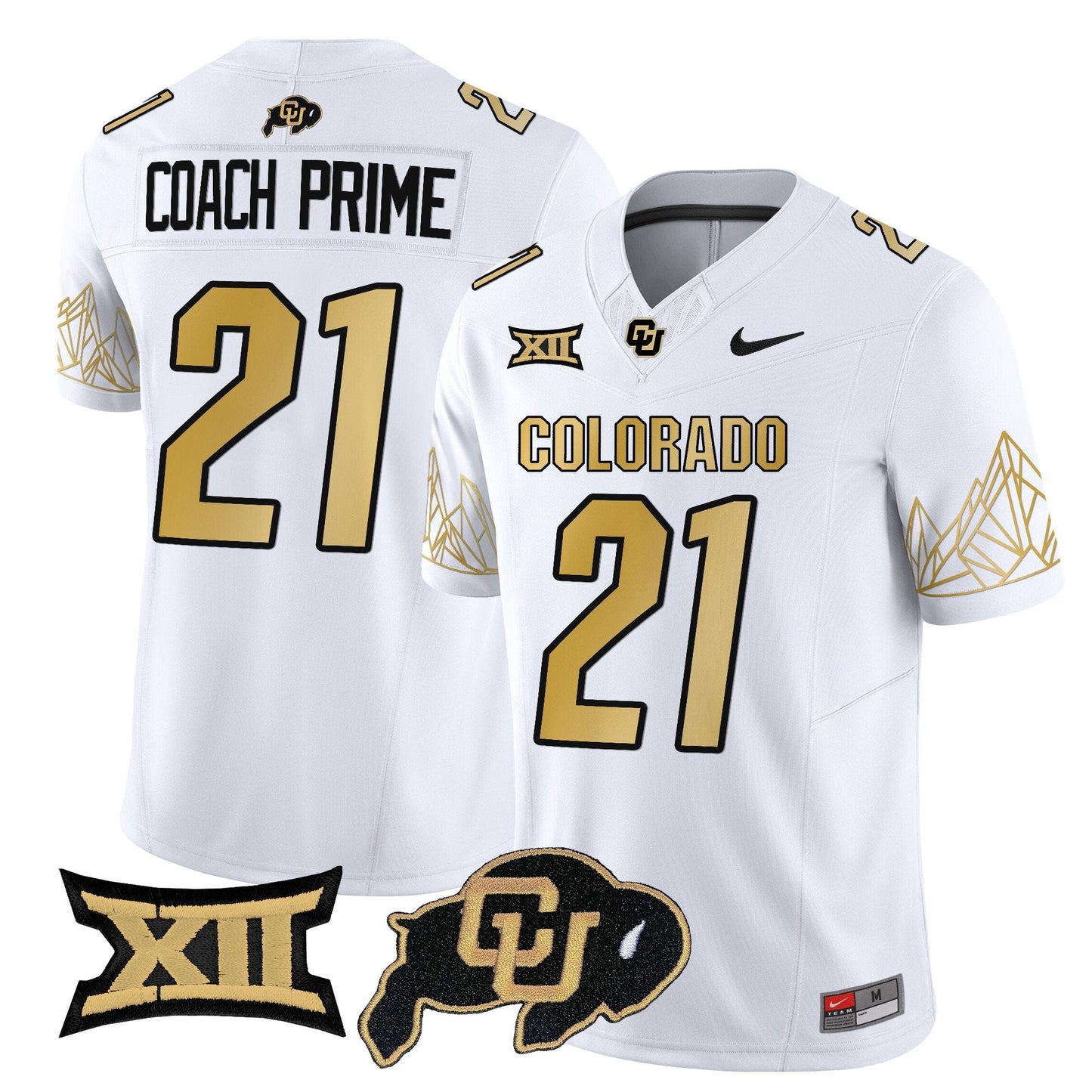 Colorado Buffaloes Vapor Limited Jersey V4 - Big 12 XII Patch - All Stitched
