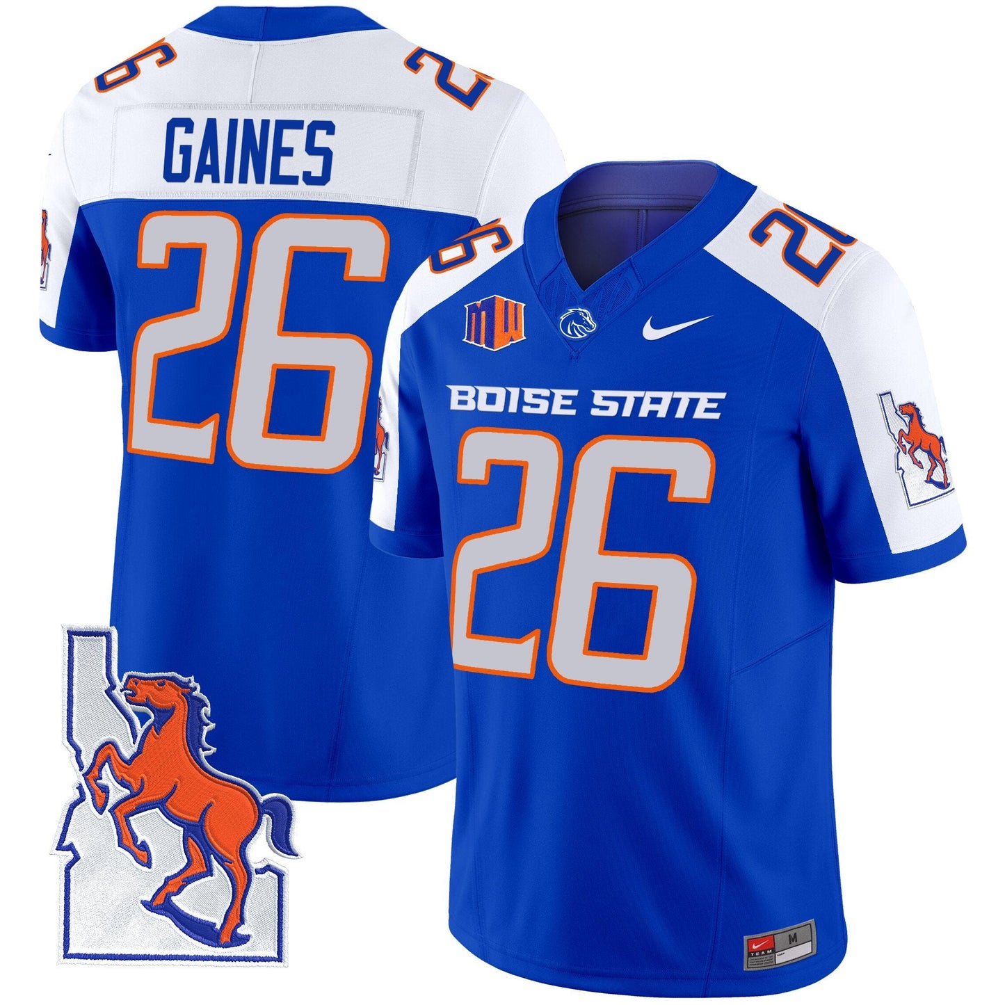 Boise State Broncos 2024 Map Patch Vapor Limited Jersey - All Stitched