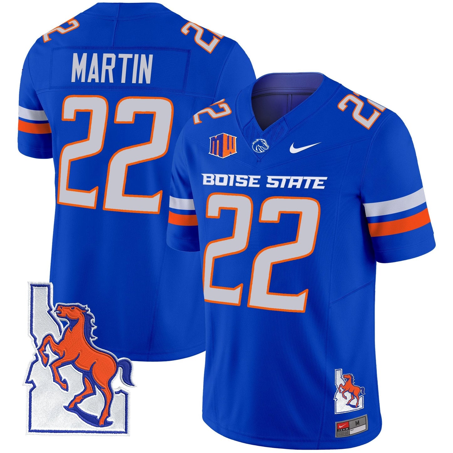 Boise State Broncos 2024 Map Patch Vapor Limited Jersey - All Stitched