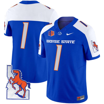 Boise State Broncos 2024 Map Patch Vapor Limited Jersey - All Stitched