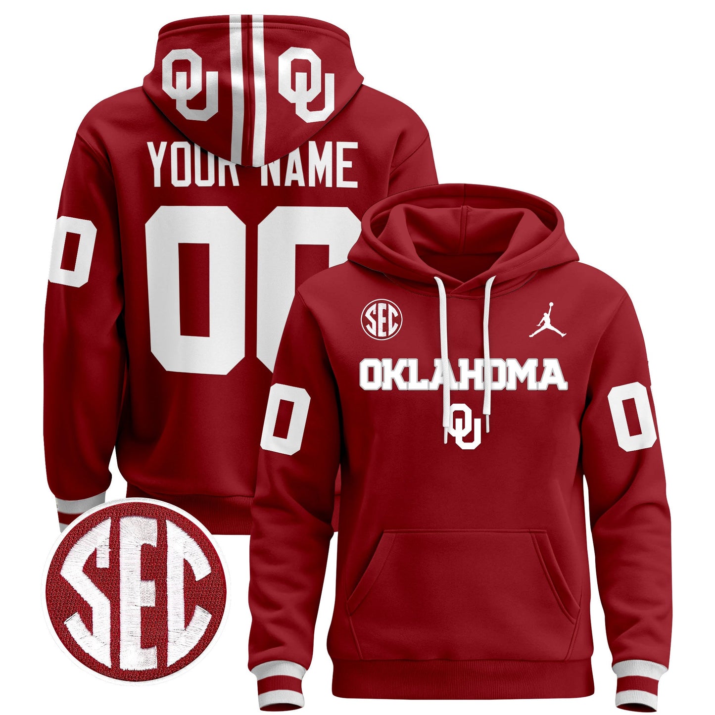 Oklahoma Sooners 2024 Custom Pullover Hoodie V3