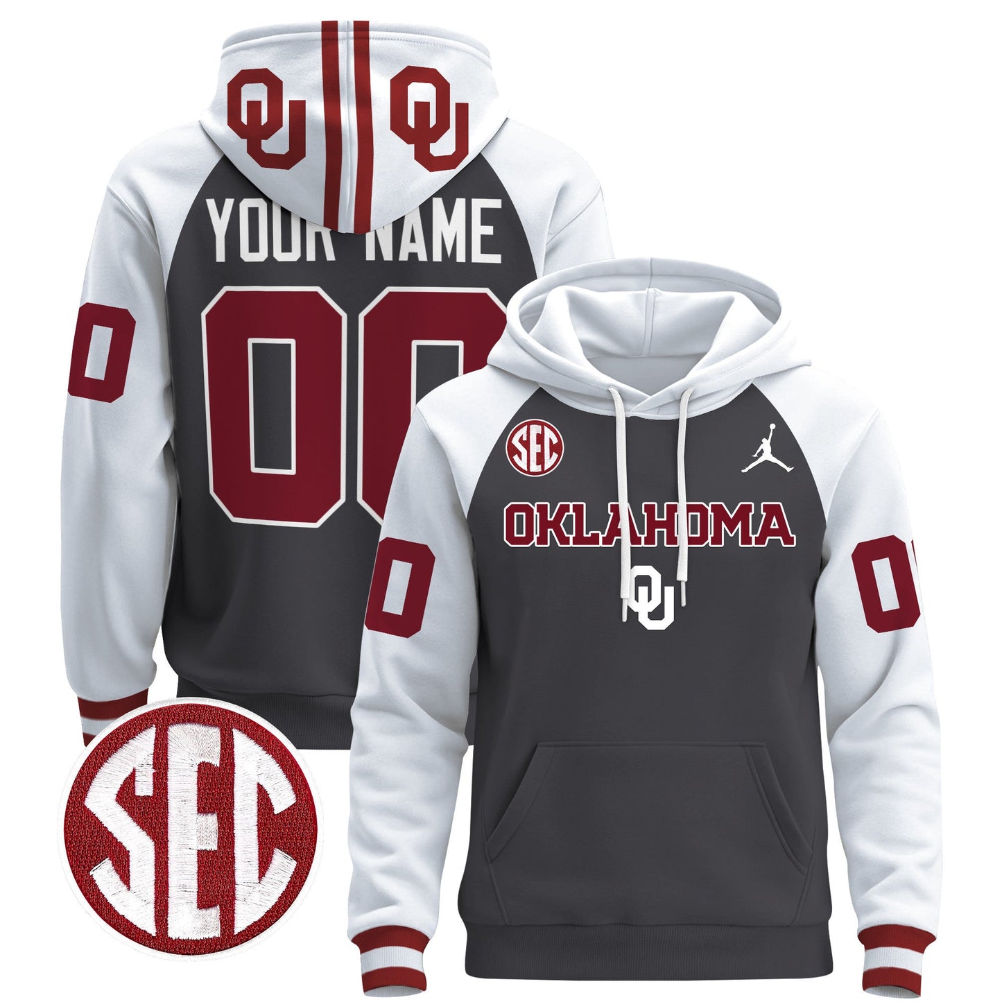 Oklahoma Sooners 2024 Custom Pullover Hoodie V3
