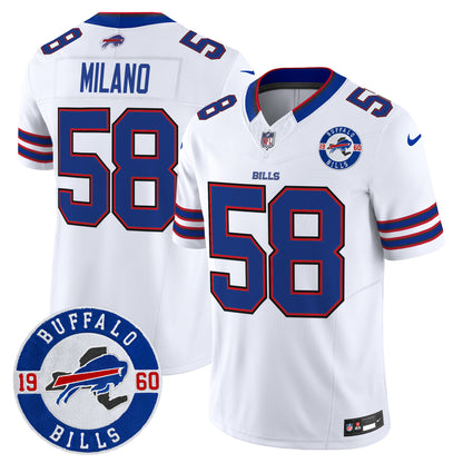 Men's Buffalo Bills 2024 Vapor Limited Jersey - Est. 1960 Patch - All Stitched