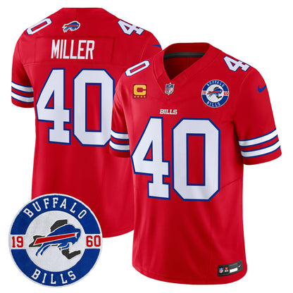 Men's Buffalo Bills 2024 Vapor Limited Jersey - Est. 1960 Patch - All Stitched