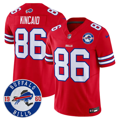 Men's Buffalo Bills 2024 Vapor Limited Jersey - Est. 1960 Patch - All Stitched
