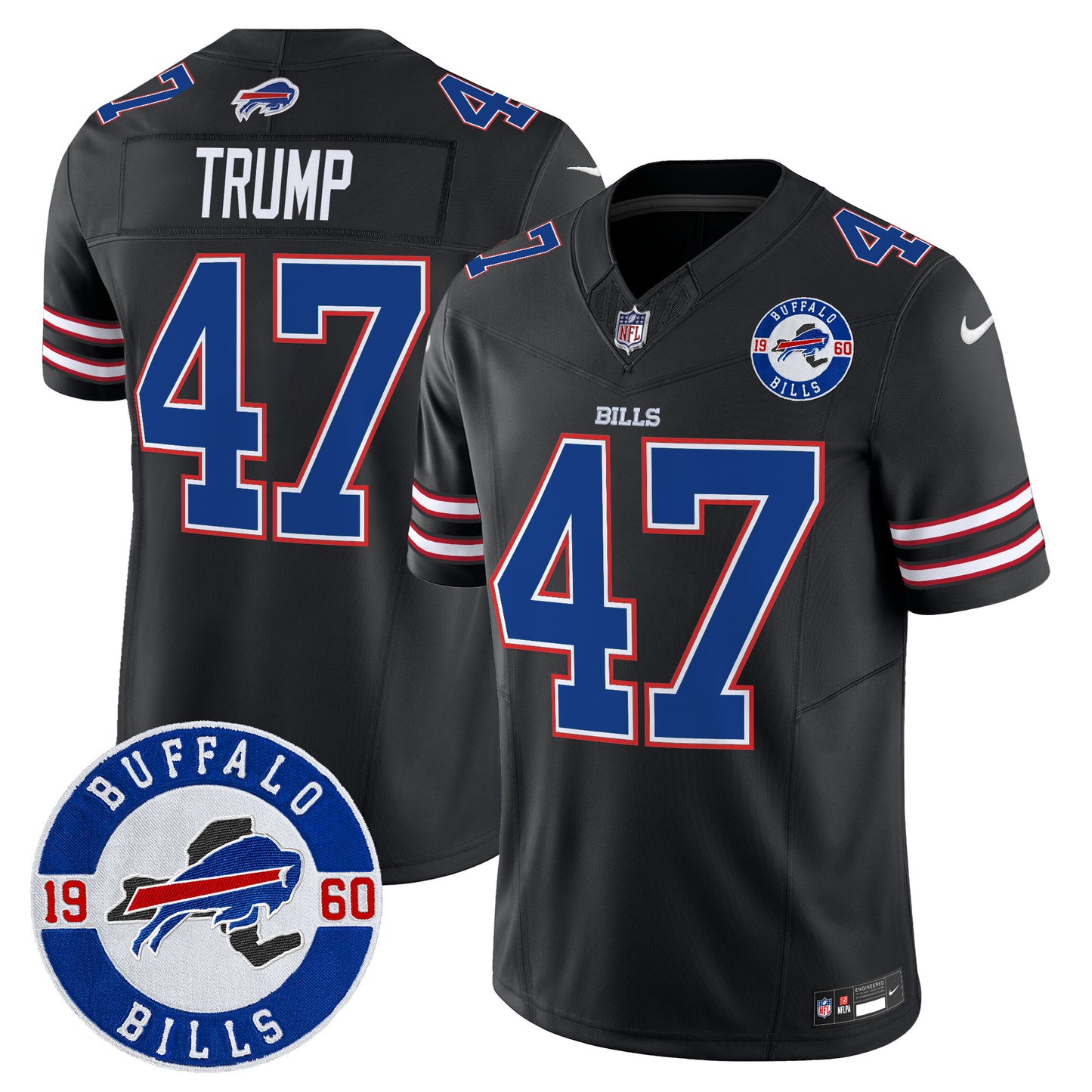 Men's Buffalo Bills 2024 Vapor Limited Jersey - Est. 1960 Patch - All Stitched