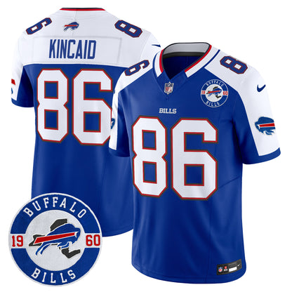 Men's Buffalo Bills 2024 Vapor Limited Jersey - Est. 1960 Patch - All Stitched