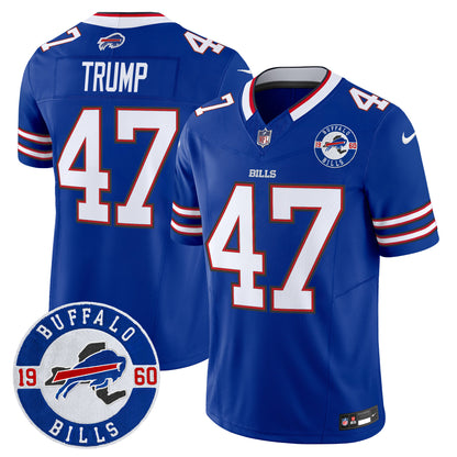 Men's Buffalo Bills 2024 Vapor Limited Jersey - Est. 1960 Patch - All Stitched