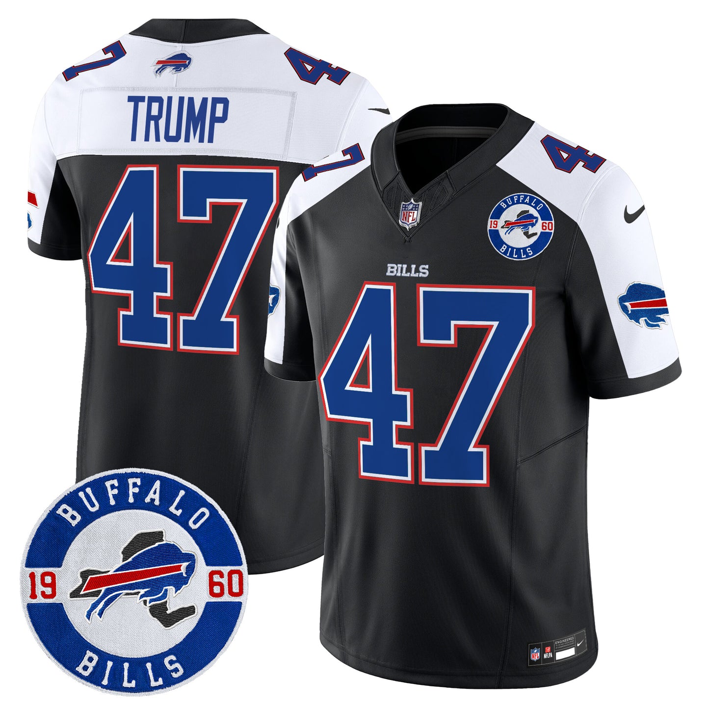 Men's Buffalo Bills 2024 Vapor Limited Jersey - Est. 1960 Patch - All Stitched