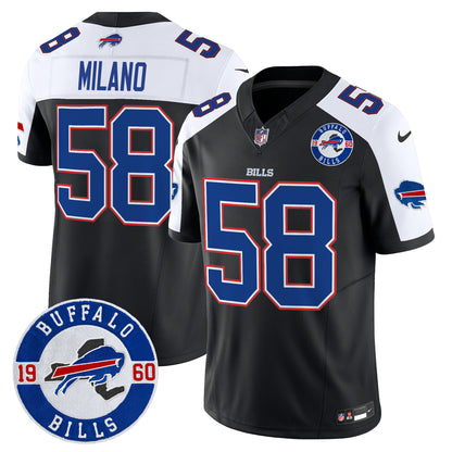 Men's Buffalo Bills 2024 Vapor Limited Jersey - Est. 1960 Patch - All Stitched