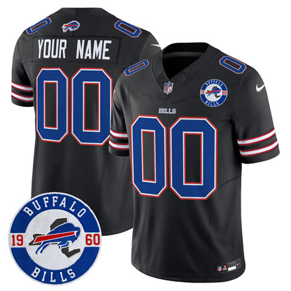 Buffalo Bills 2024 Vapor Limited Custom Jersey - Est. 1960 Patch - All Stitched