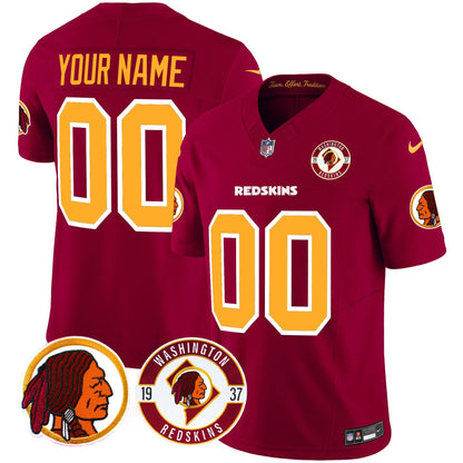 Washington Redskins 2024 Vapor Limited Custom Jersey - Est. 1937 Patch - All Stitched