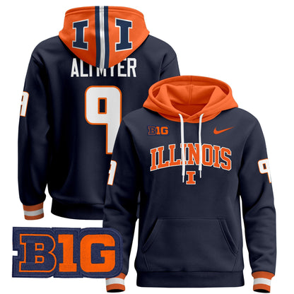 Men's Illinois Fighting Illini 2025 Pullover Hoodie V2 - All Stitched