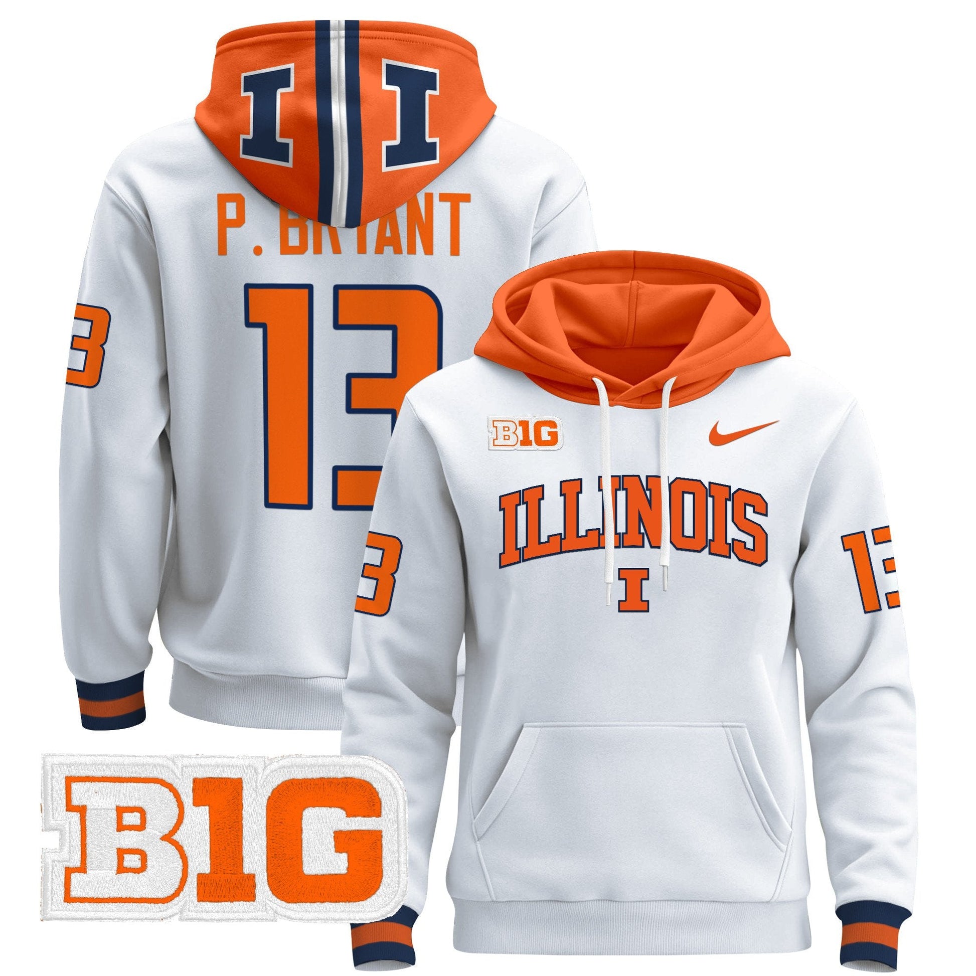 Men's Illinois Fighting Illini 2025 Pullover Hoodie V2 - All Stitched