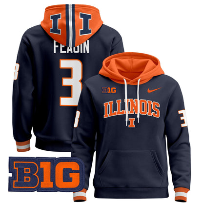 Men's Illinois Fighting Illini 2025 Pullover Hoodie V2 - All Stitched