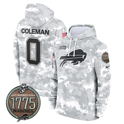 BUF 2024 Salute to Service Establishment Year Patch Fleece Pullover Hoodie