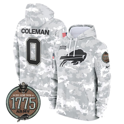 BUF 2024 Salute to Service Establishment Year Patch Fleece Pullover Hoodie