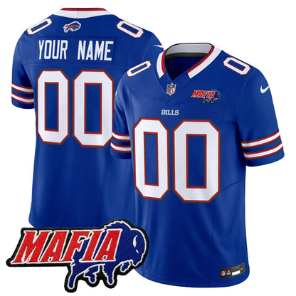 BUF 2025 Bills Mafia Patch Vapor Limited Custom Jersey - All Stitched