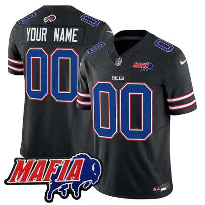 BUF 2025 Bills Mafia Patch Vapor Limited Custom Jersey - All Stitched