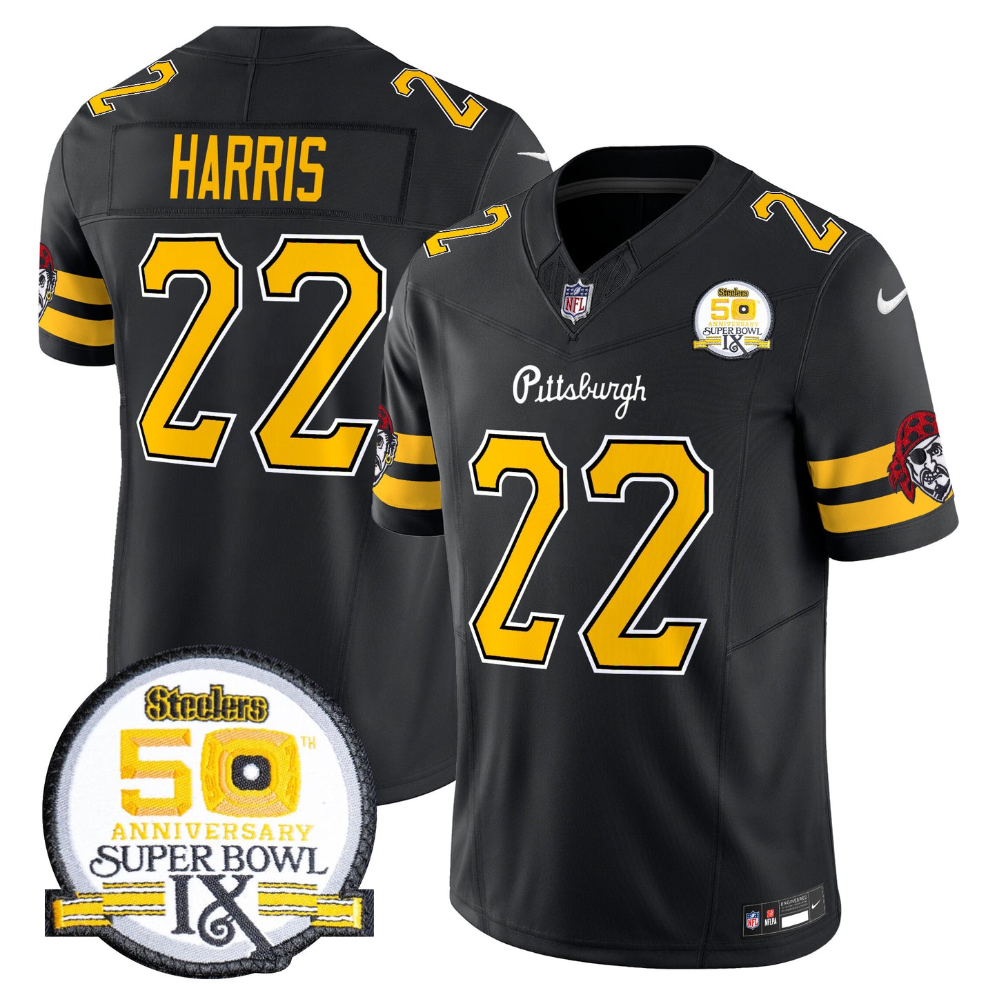 Men's Pittsburgh Steelers 2024 Vapor Limited Jersey - All Stitched