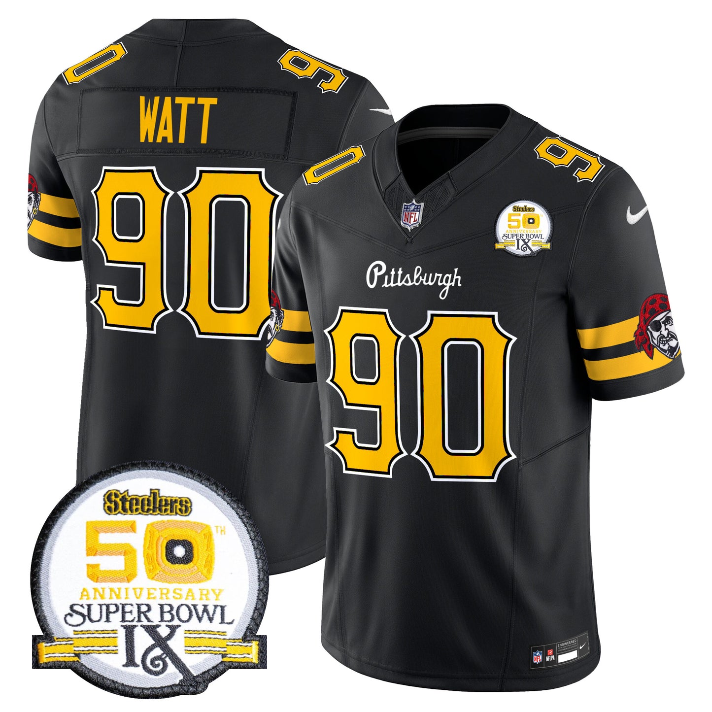 Men's Pittsburgh Steelers 2024 Vapor Limited Jersey - All Stitched