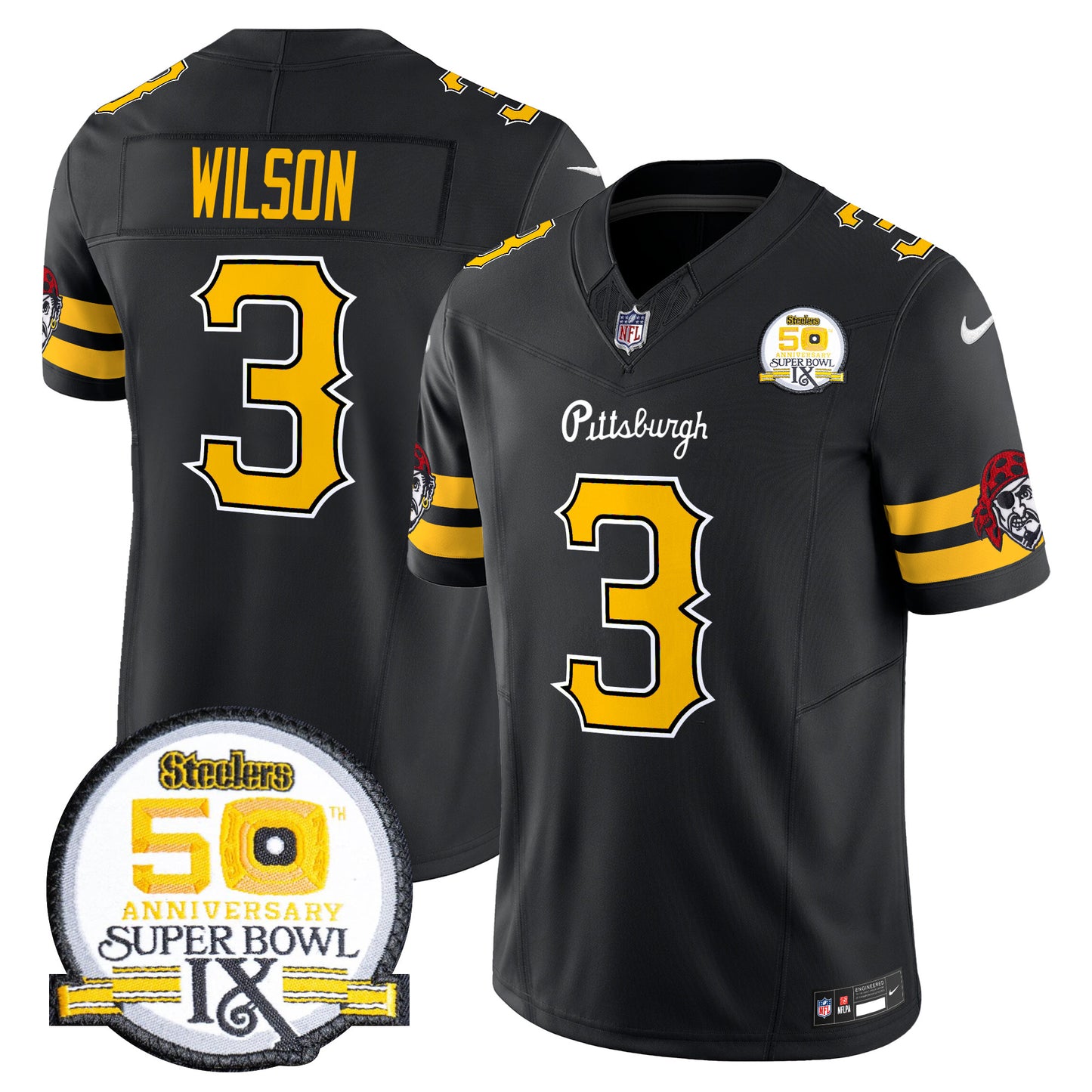 Men's Pittsburgh Steelers 2024 Vapor Limited Jersey - All Stitched