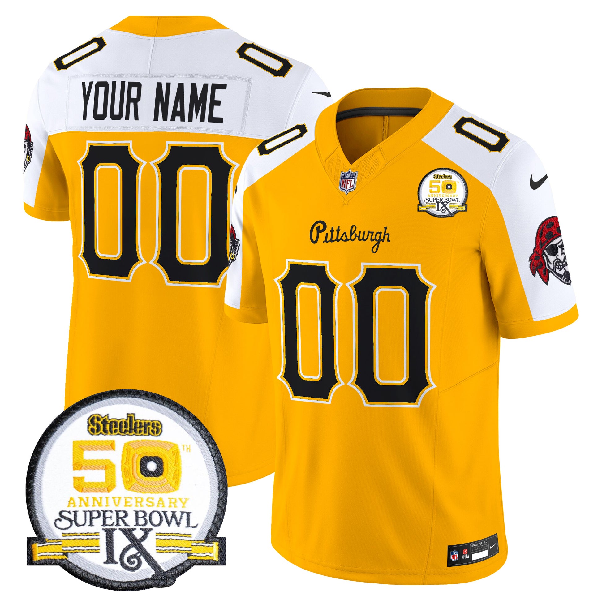 Pittsburgh Steelers 2024 Vapor Limited Custom Jersey - All Stitched