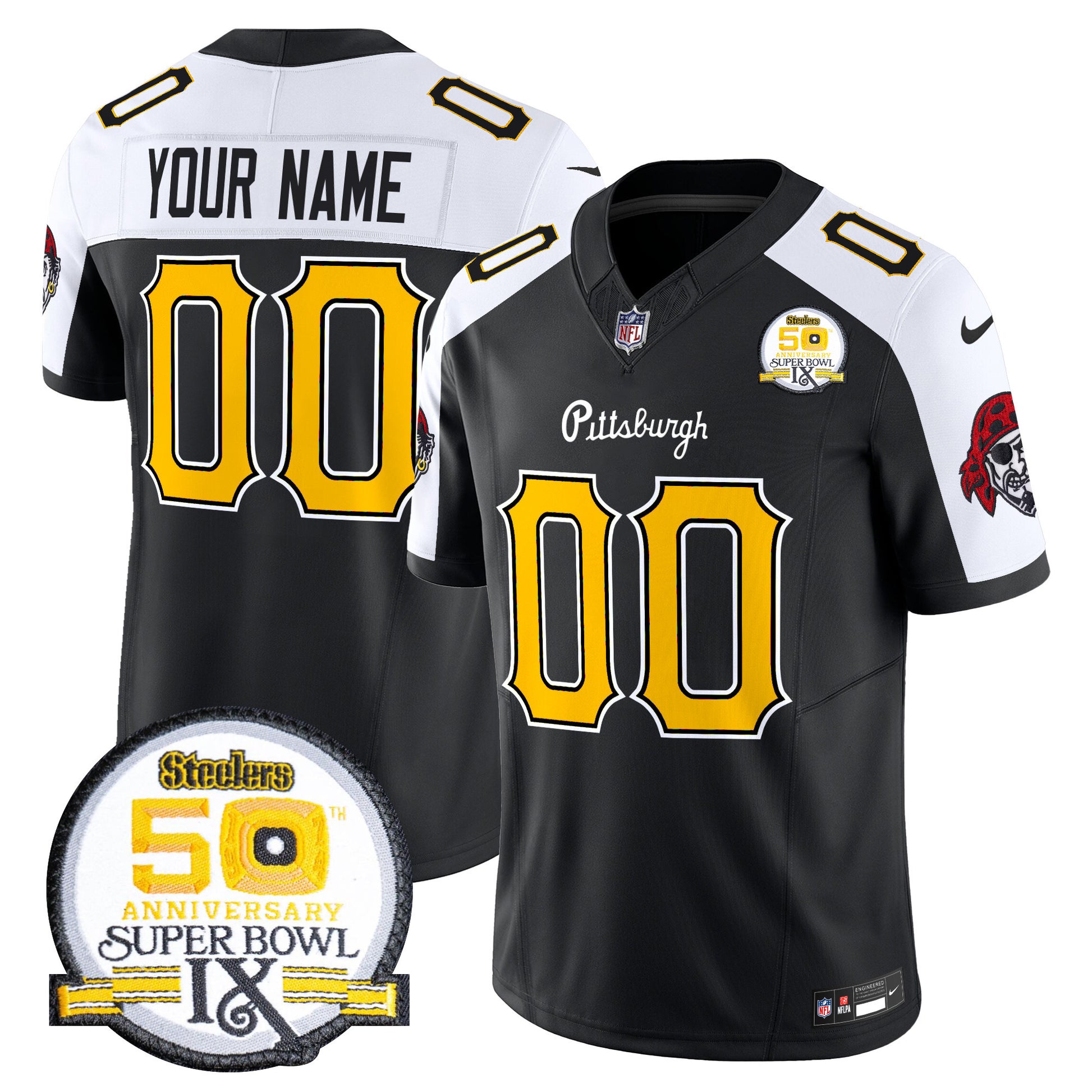 Pittsburgh Steelers 2024 Vapor Limited Custom Jersey - All Stitched