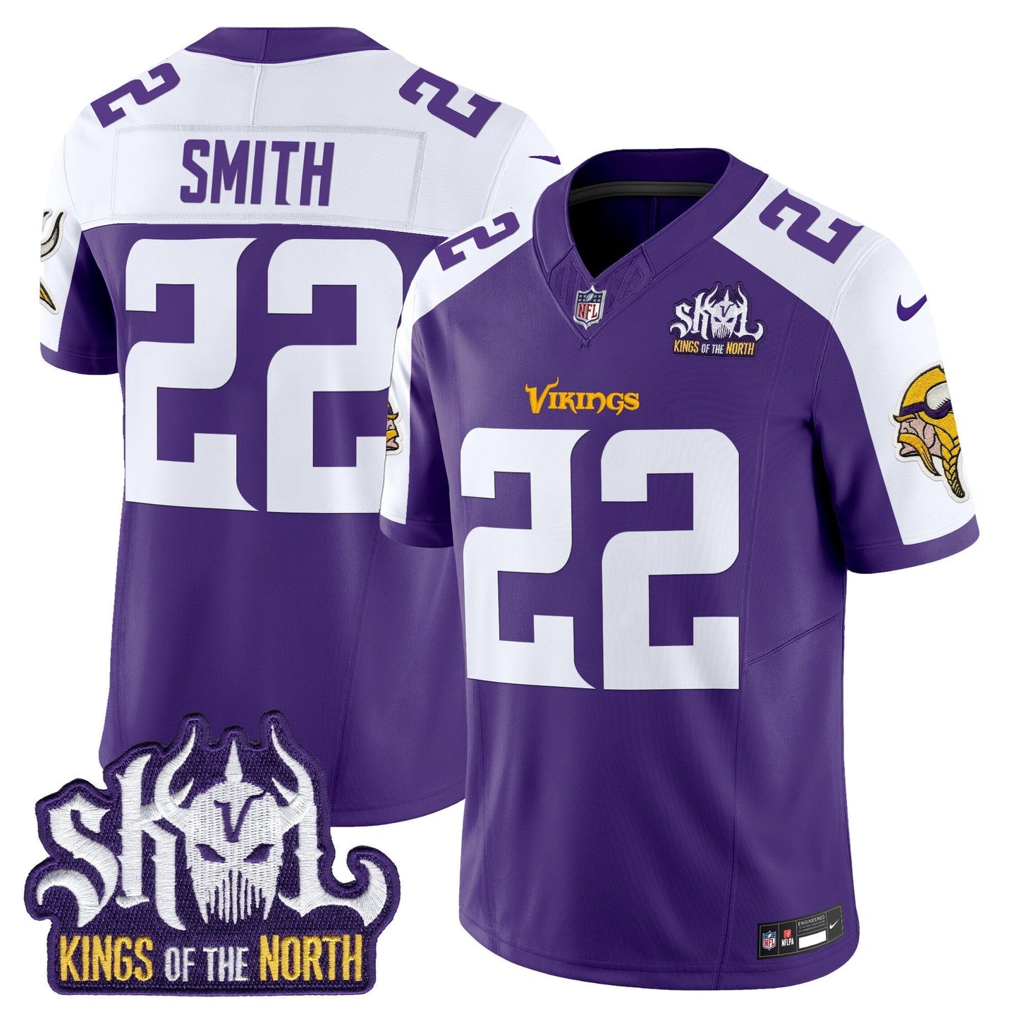 MIN King Of The North Patch Vapor Limited Jersey V2 - All Stitched