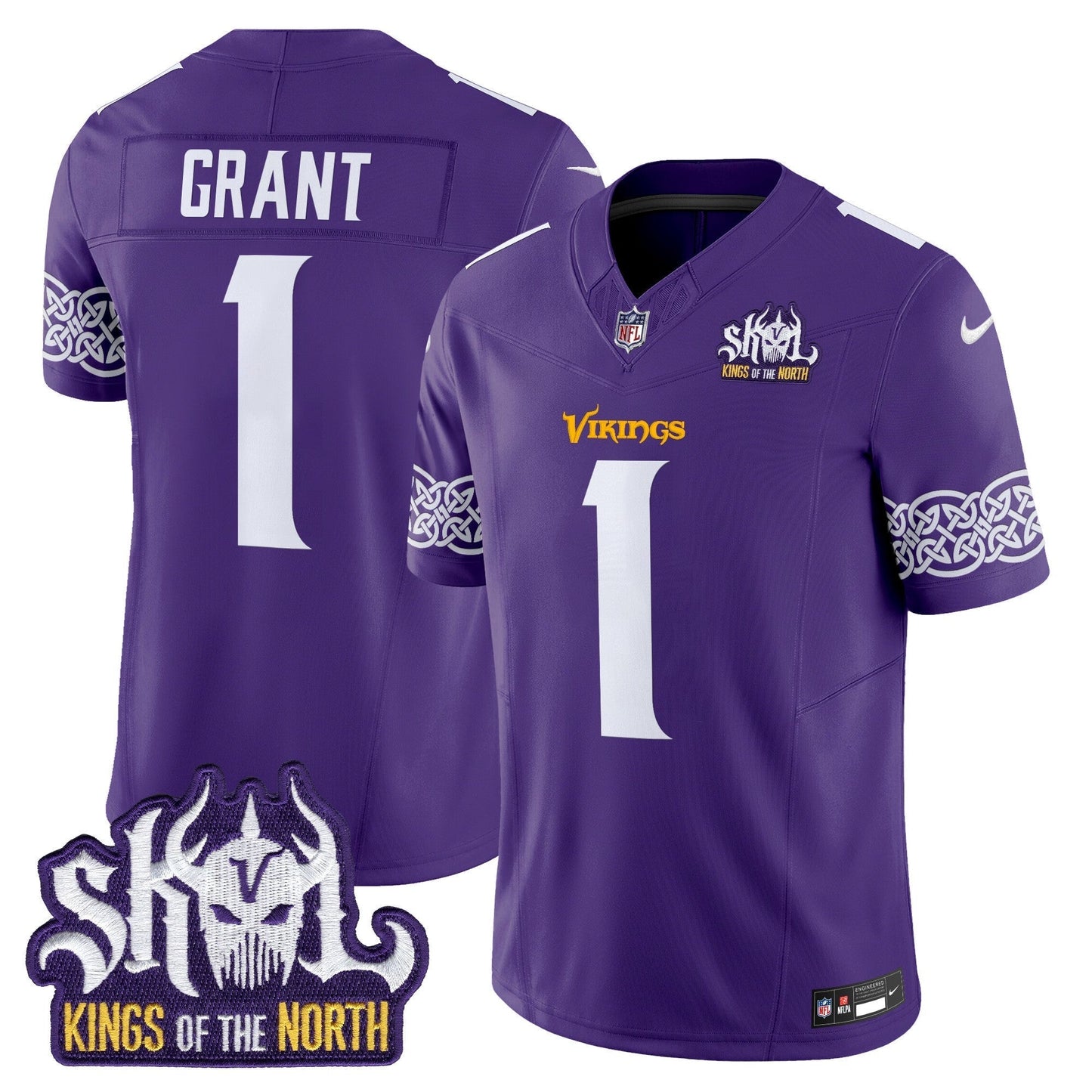 MIN King Of The North Patch Vapor Limited Jersey V2 - All Stitched