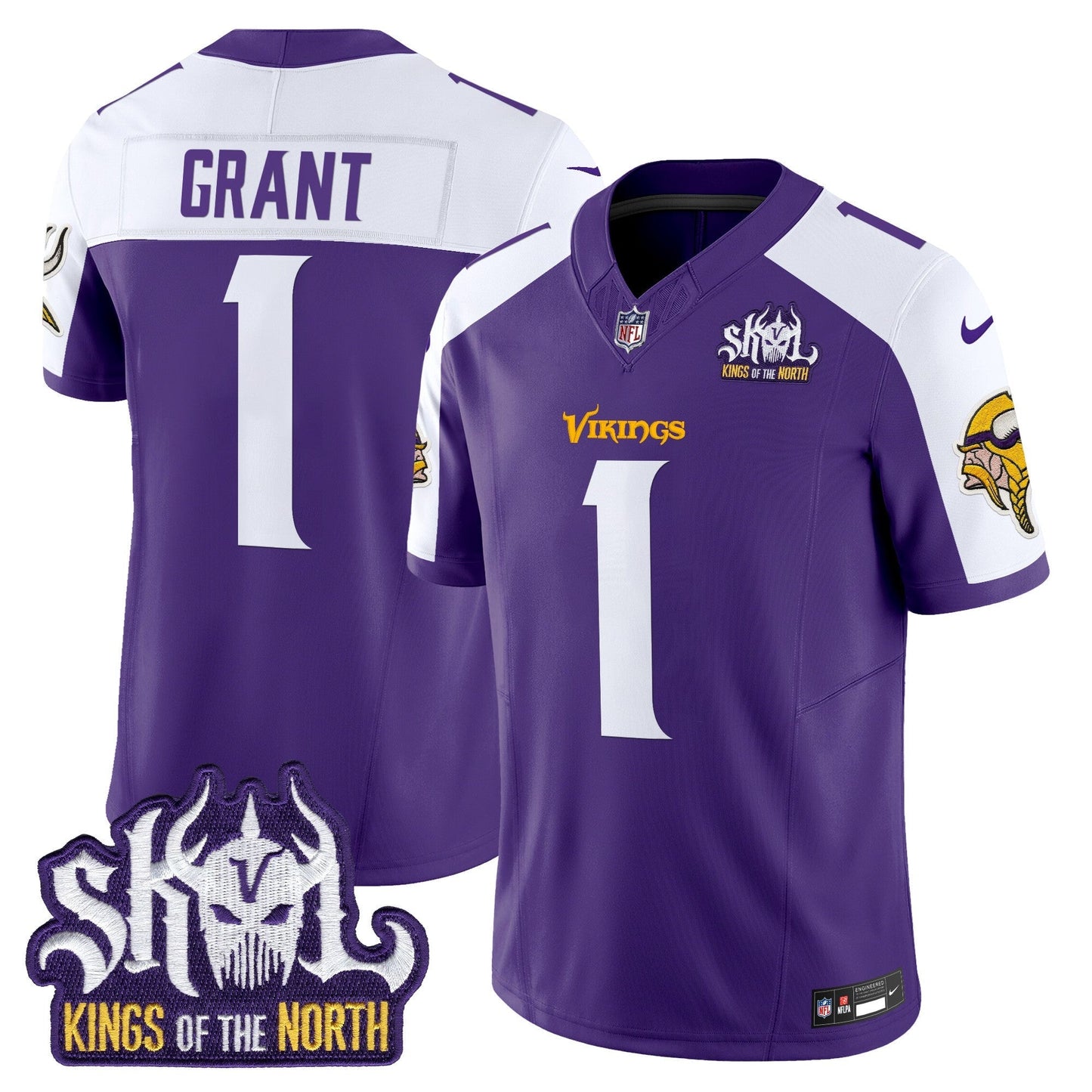 MIN King Of The North Patch Vapor Limited Jersey V2 - All Stitched