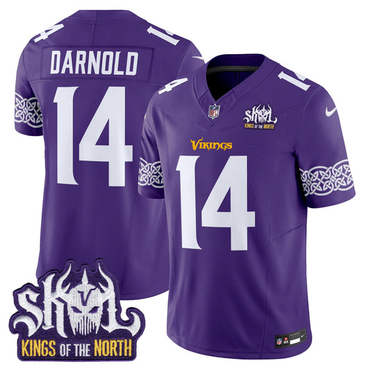 Minnesota Vikings King Of The North Patch Vapor Limited Jersey V2 - All Stitched