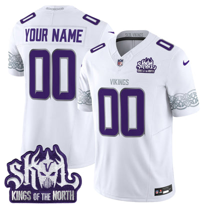 MIN King Of The North Patch Throwback Vapor Limited Custom Jersey V2 - All Stitched