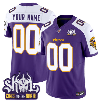 MIN King Of The North Patch Throwback Vapor Limited Custom Jersey V2 - All Stitched