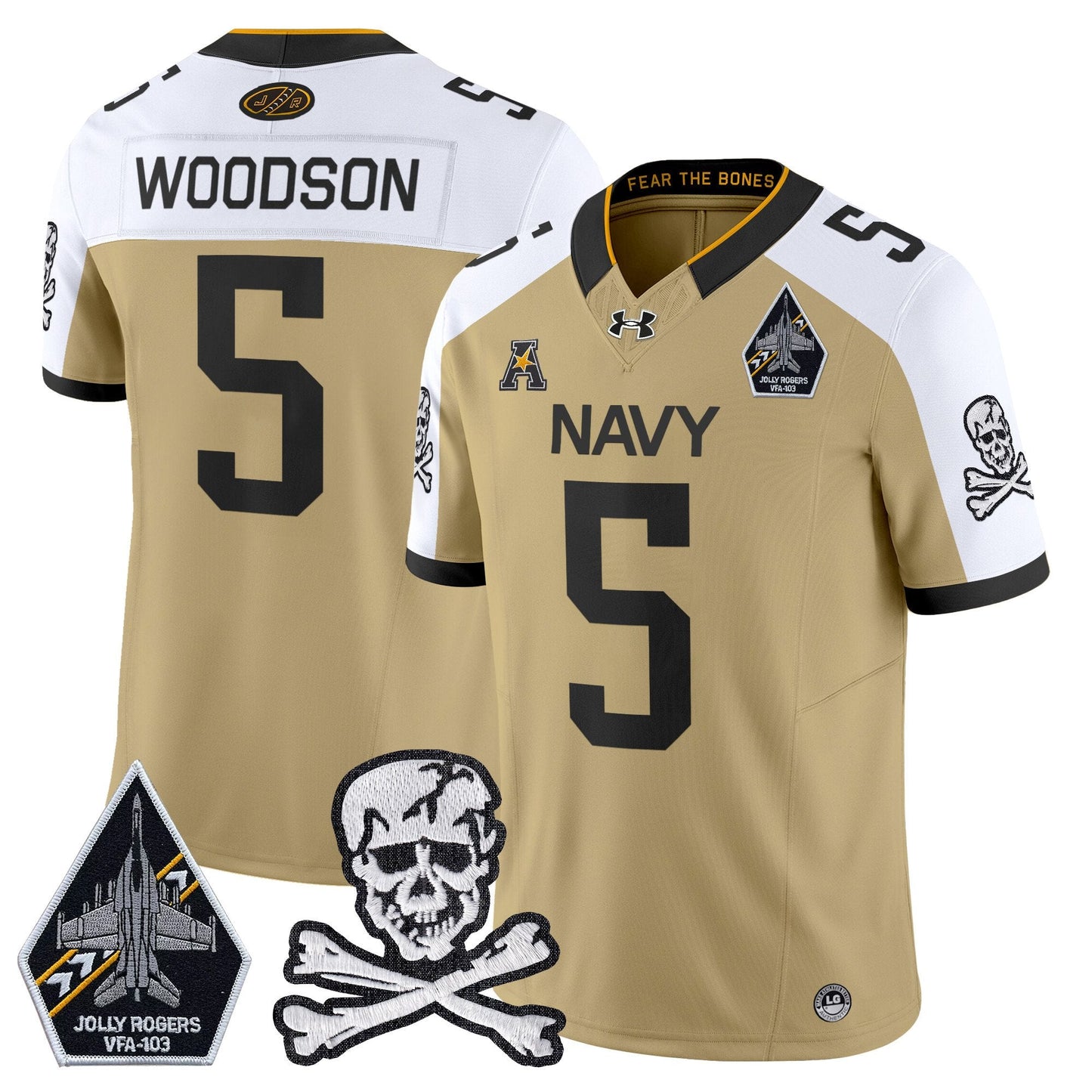 Navy Midshipmen 2024 Vapor Limited Jersey - All Stitched