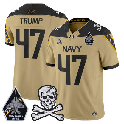 Navy Midshipmen 2024 Vapor Limited Jersey - All Stitched