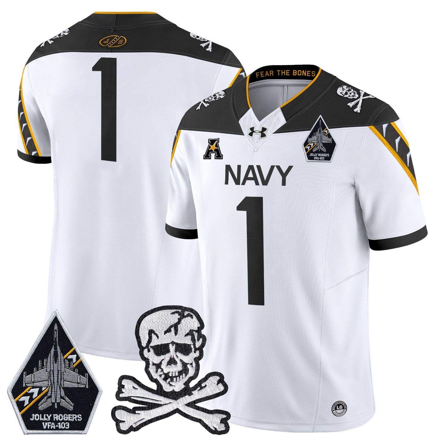 Navy Midshipmen 2024 Vapor Limited Jersey - All Stitched