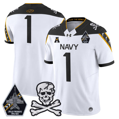 Navy Midshipmen 2024 Vapor Limited Jersey - All Stitched