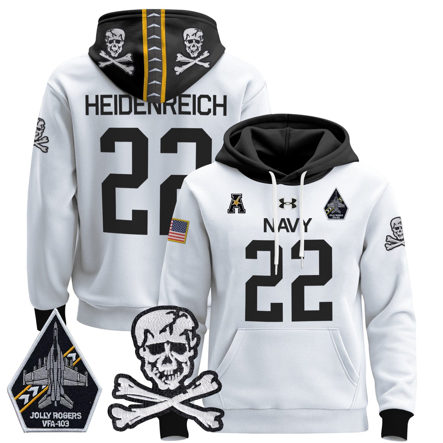 Navy Midshipmen 2024 Pullover Hoodie V2