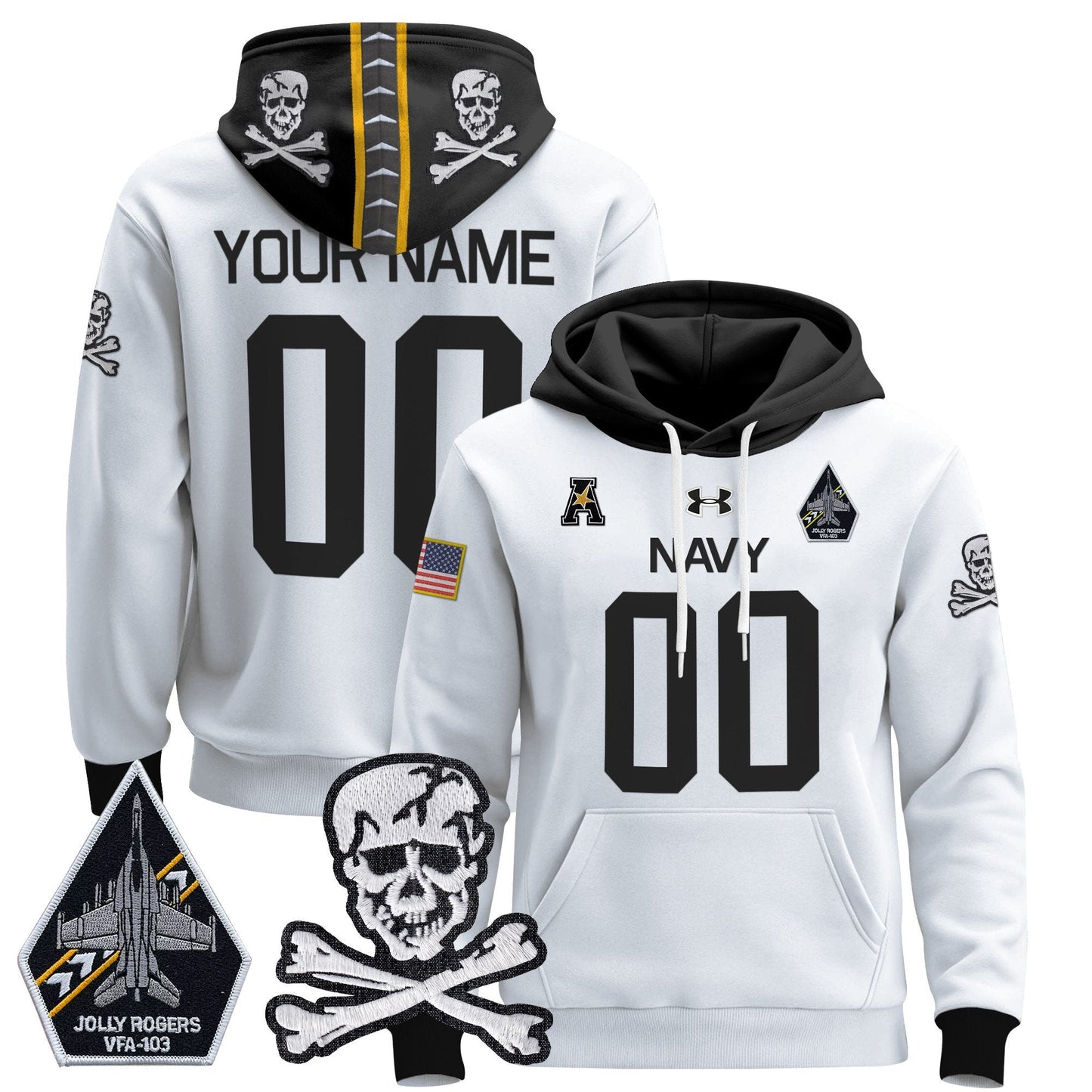 Navy MID 2024 Custom Pullover Hoodie V2