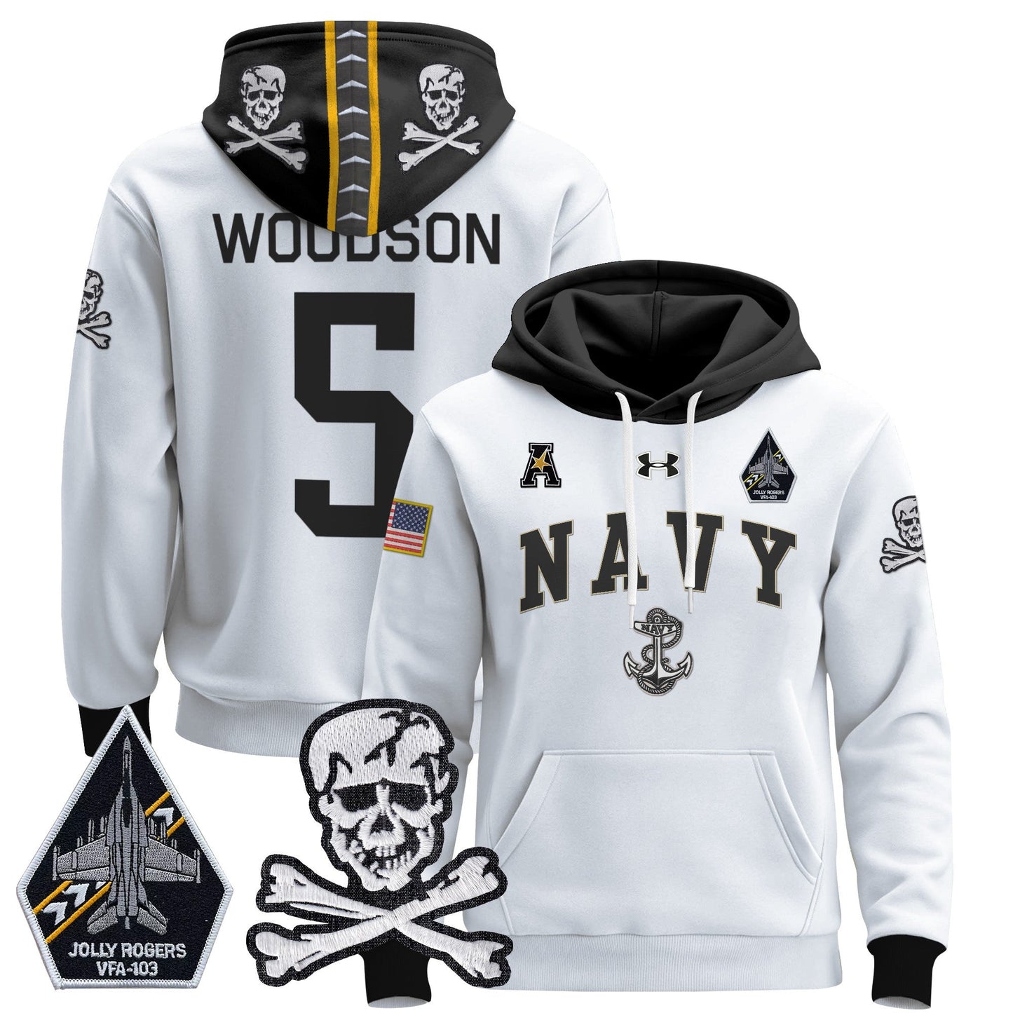 Navy MID 2024 Pullover Hoodie V4
