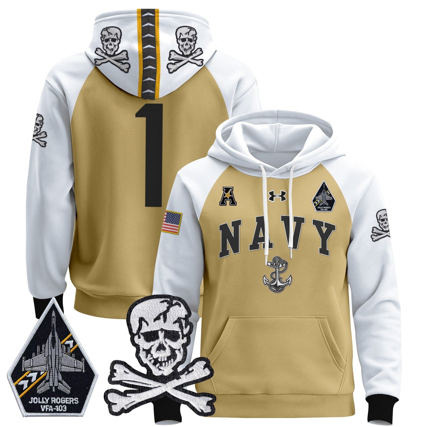 Navy MID 2024 Pullover Hoodie V4