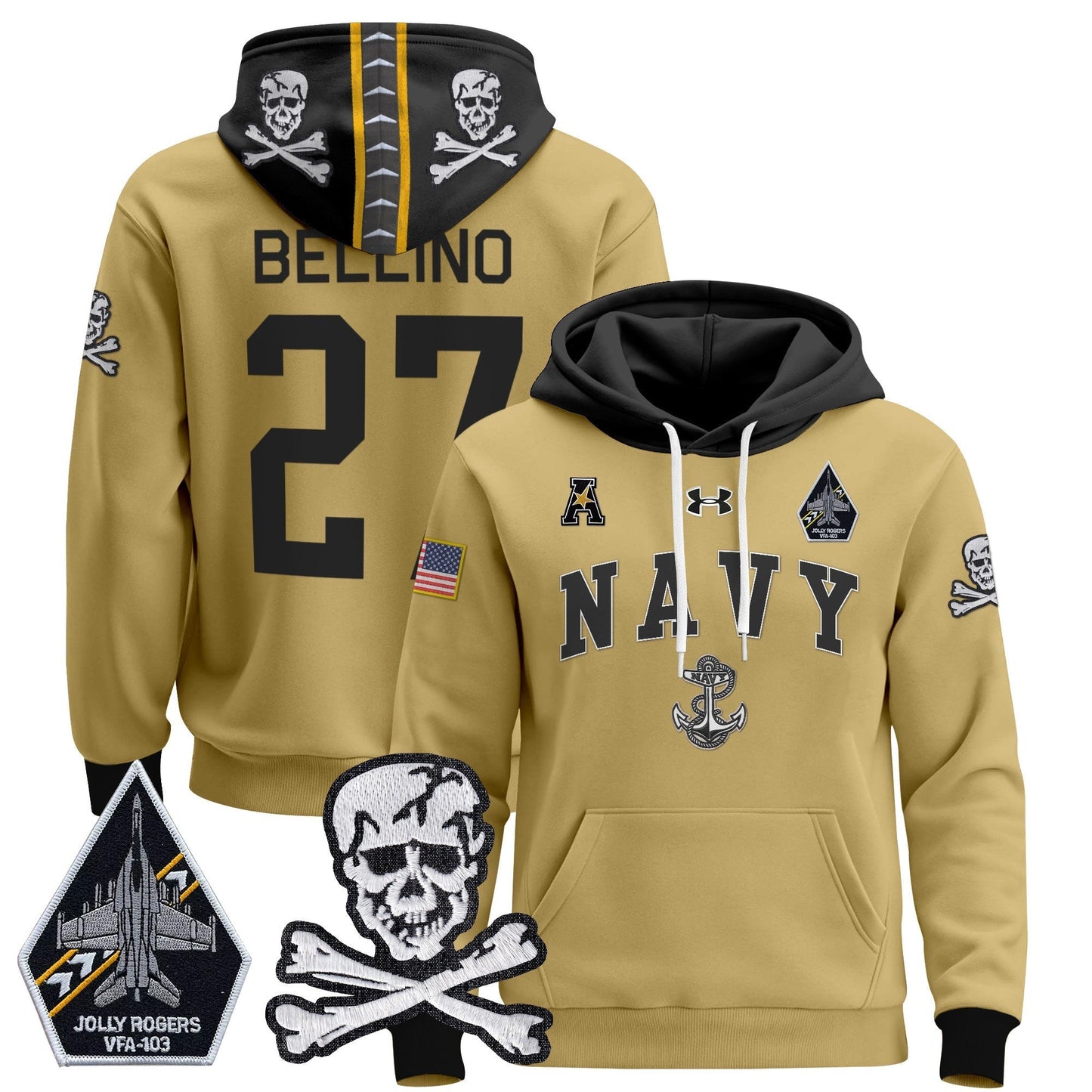 Navy MID 2024 Pullover Hoodie V4